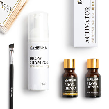 purHENNA® | Brow Henna Pack | Medium Cool Brown
